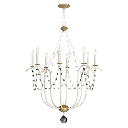 Maxim Lighting Formosa 8 Light Chandelier, Ecru/Venetian Gold - 20488ECVG