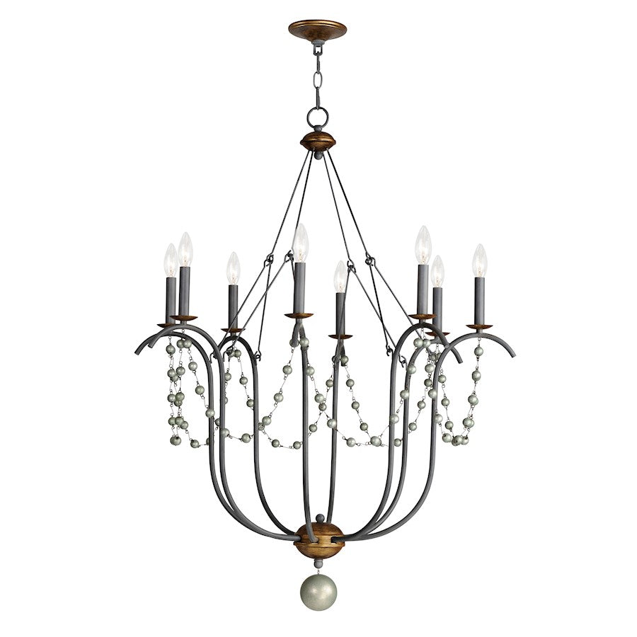 Maxim Lighting Formosa 8 Light Chandelier, Golden Noir - 20488GN