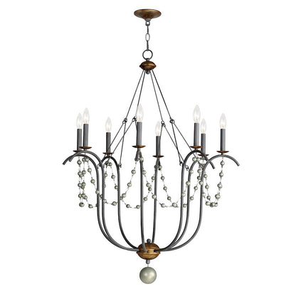 Maxim Lighting Formosa 8 Light Chandelier, Golden Noir - 20488GN