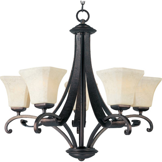 Oak Harbor Chandelier, Rustic Burnished