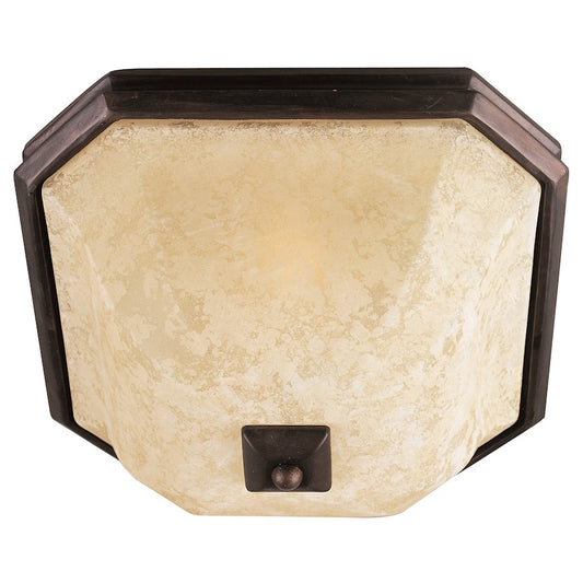 Maxim Oak Harbor 2-Light Flush Mount, Rustic Burnished