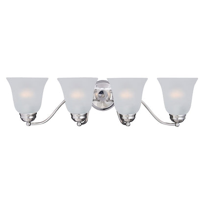 Maxim Lighting Basix 4-Light Bath Vanity, Polished Chrome/Frosted - 2123FTPC