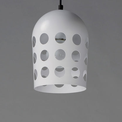 1 Light Mini Pendant, Black/White