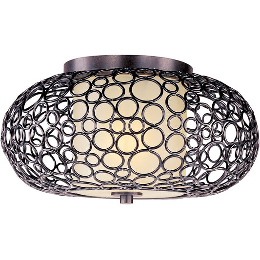 Maxim Lighting Meridian 1-Light Flush Mount, Umber Bronze