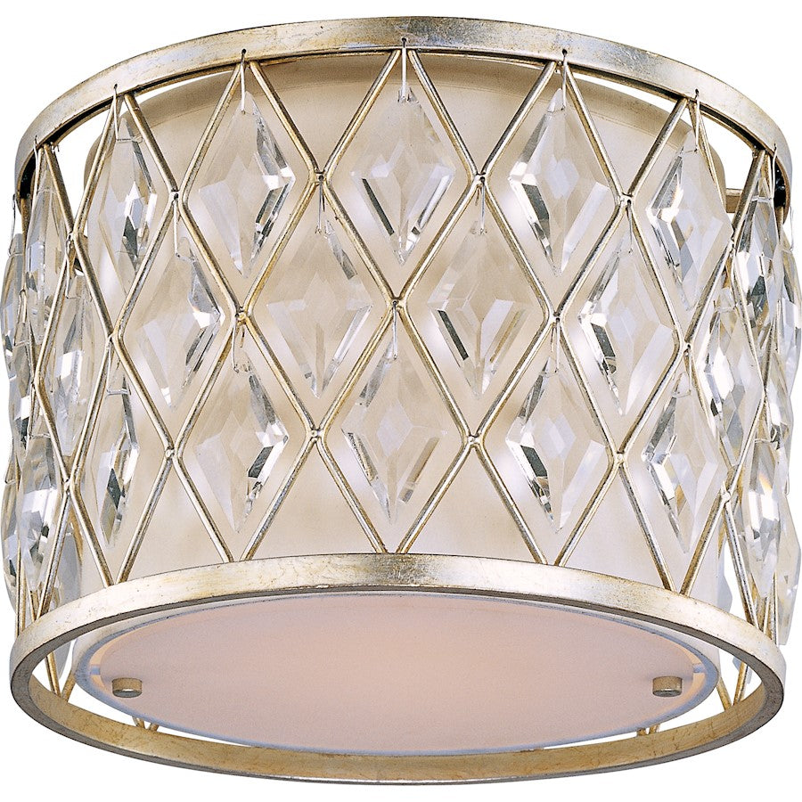 Maxim Lighting Diamond Flush Mount, Golden Silver