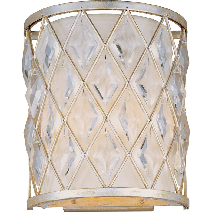 Maxim Lighting Diamond 1 Light Wall Sconce, Golden Silver