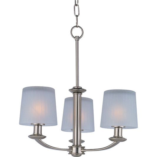 Finesse Chandelier, Satin Nickel