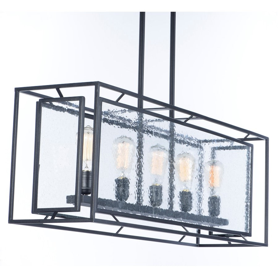 Maxim Lighting Era 5 Light Chandelier, Black/Seedy - 21677CDBK-BUL