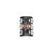 Maxim Lighting Madeline 2-Light Wall Sconce, Black/Beveled Crystal - 21812BCBK