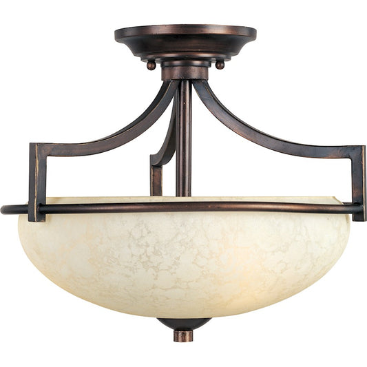 Maxim Cupola 3-Light Semi-Flush Mount, Oil Rubbed Bronze