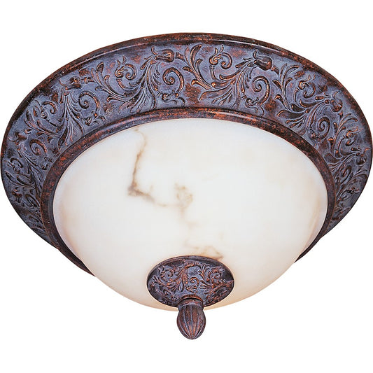 Maxim Lighting Apollo 3-Light Flush Mount, Greek Bronze