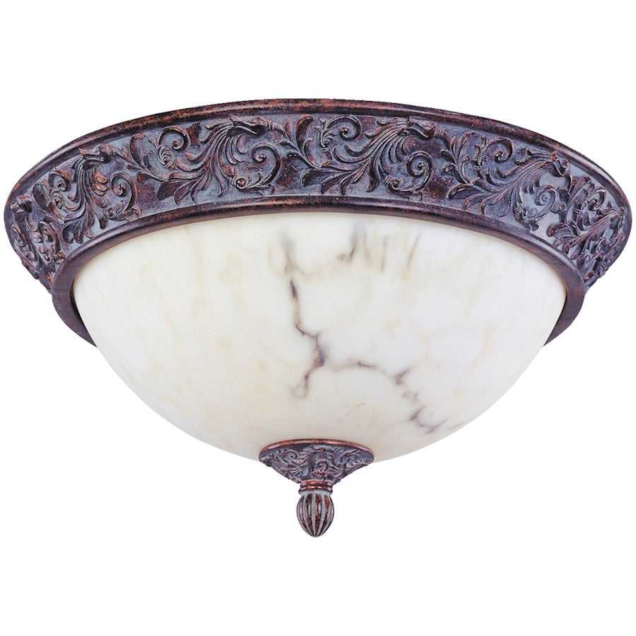 Maxim Lighting Apollo 3-Light Flush Mount, Greek Bronze