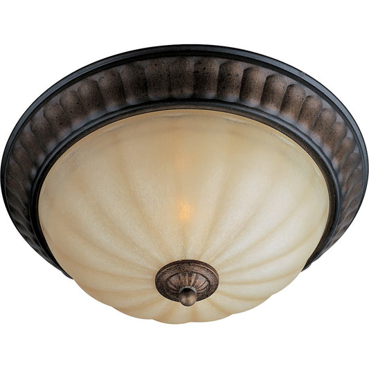 Maxim Lighting Fremont 2-Light Flush Mount, Platinum Dusk