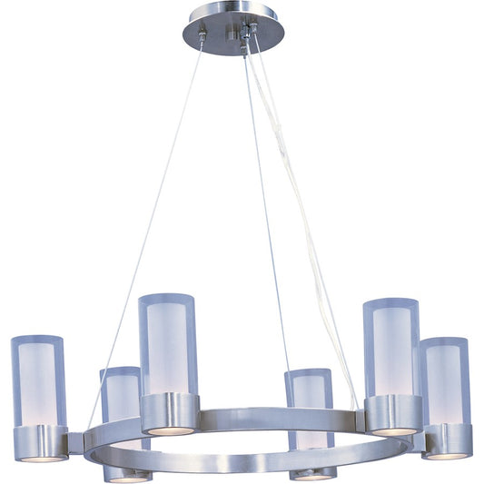 Silo Chandelier, Polished Chrome