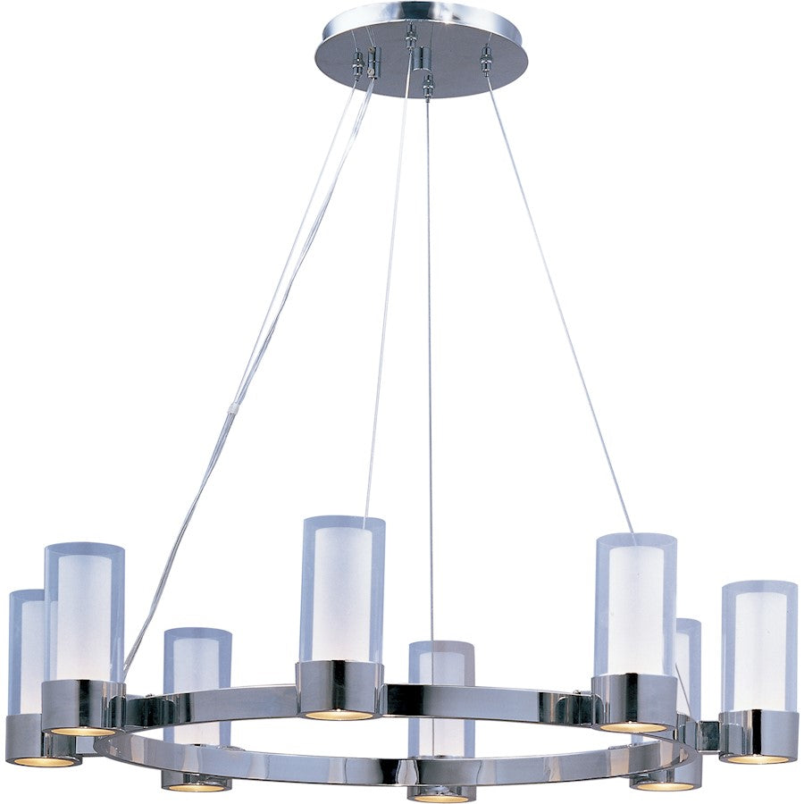 Silo Chandelier, Polished Chrome