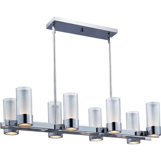 8 Light Pendant, Polished Chrome