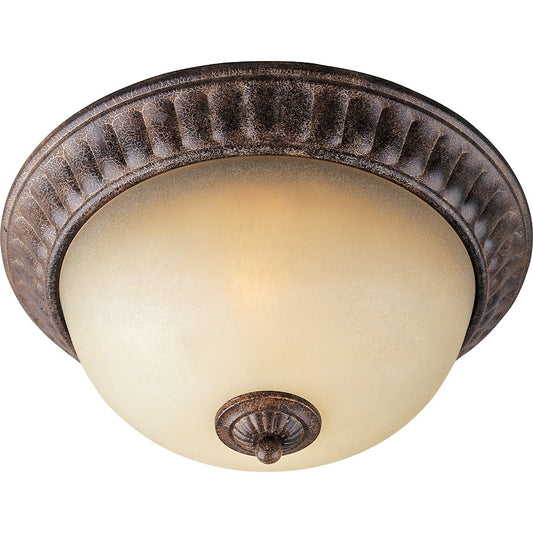 Maxim Lighting Beaumont 2-Light Flush Mount, Golden Fawn