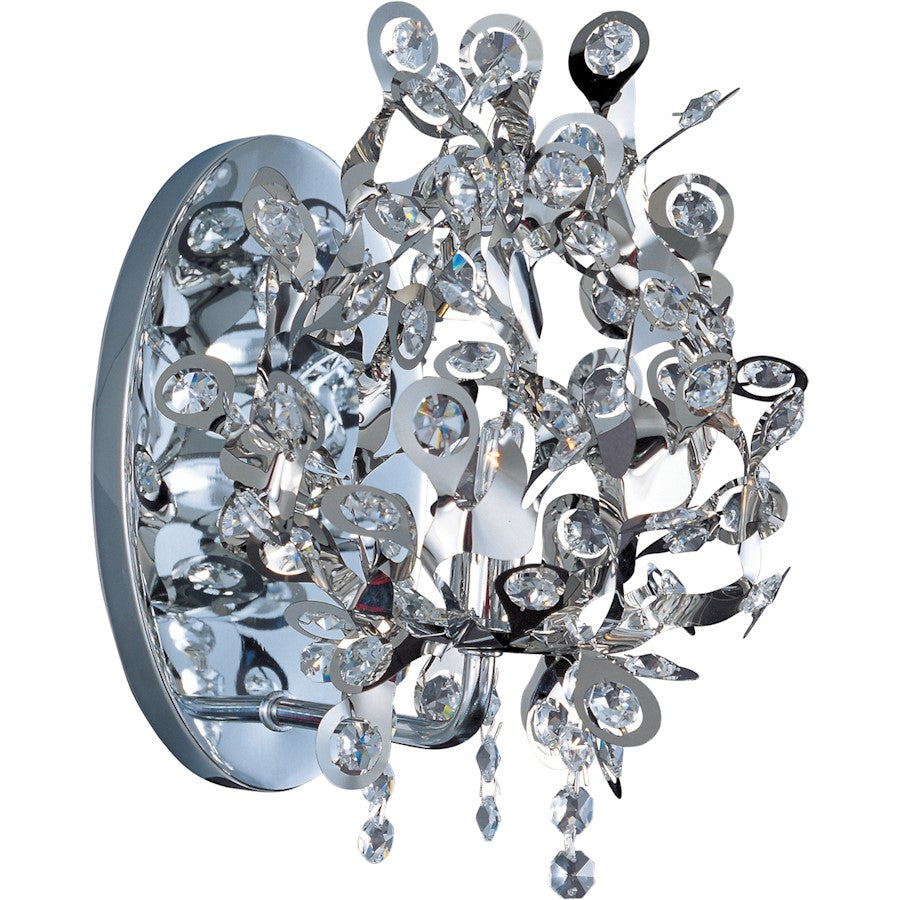 1 Light Wall Sconce, Polished Chrome