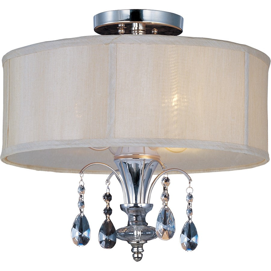 Maxim Montgomery 3-Light Semi-Flush Polished Nickel