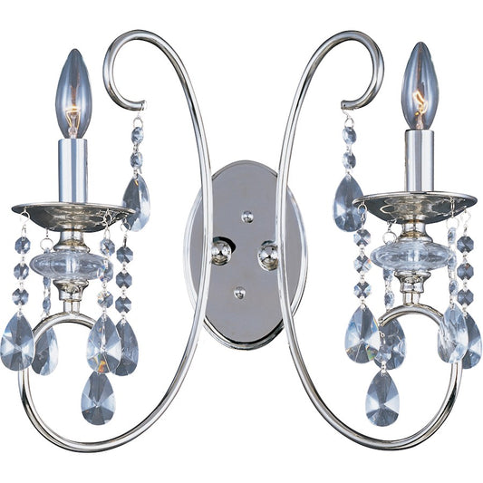 Montgomery 2-Light Wall Sconce Polished Nickel