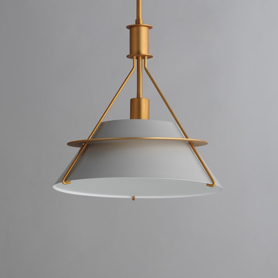 1 Light Pendant, Natural Aged Brass