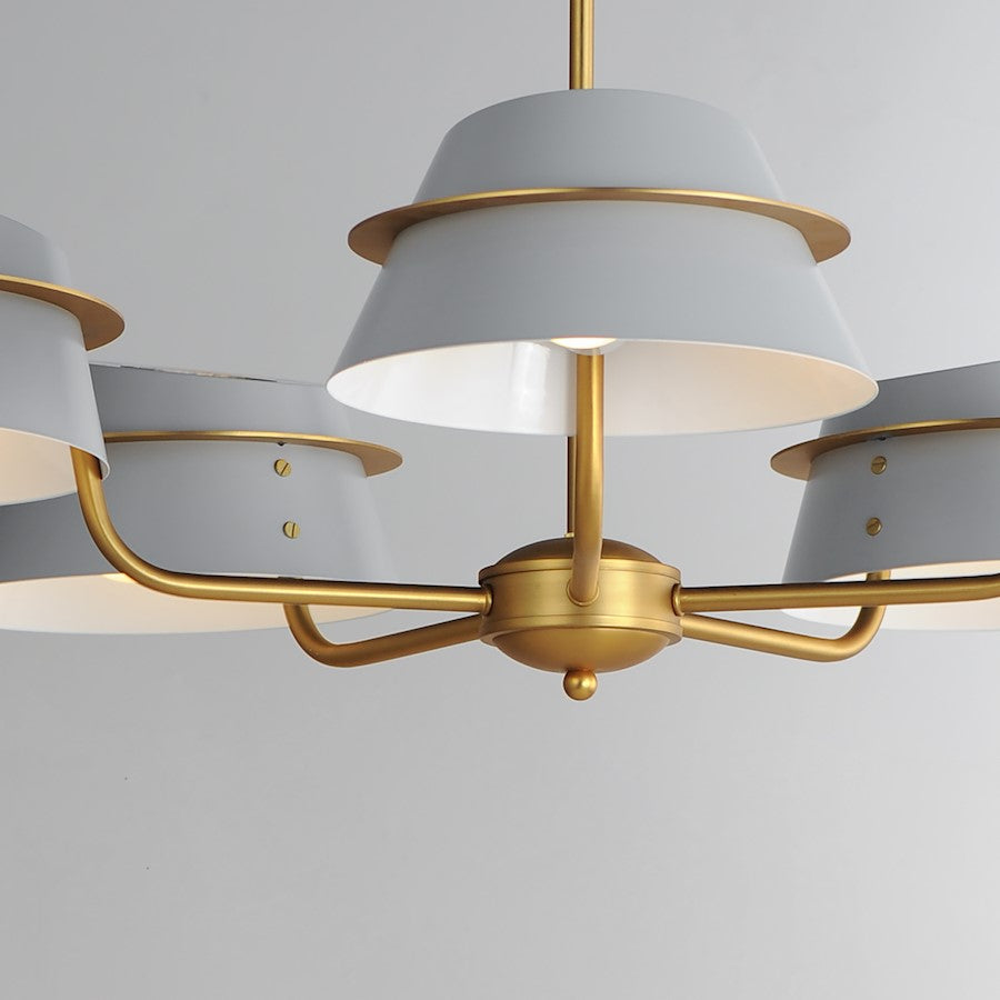 Lucas Chandelier, Natural Aged Brass