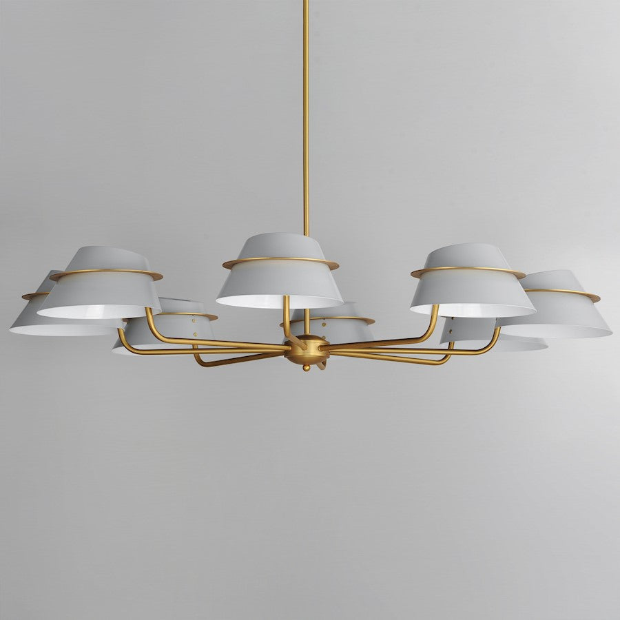 Lucas Chandelier, Natural Aged Brass