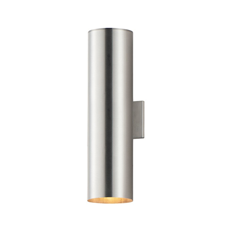 Maxim Lighting Outpost 2-Light 22" Outdoor Sconce, Brushed Aluminum - 26109AL