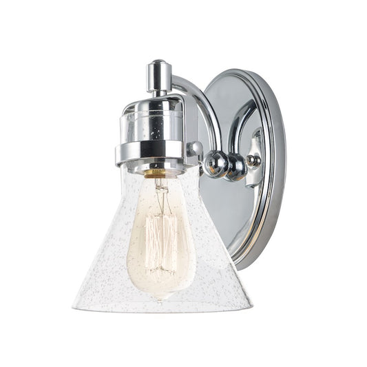 Maxim Lighting Seafarer 1-Light Sconce/Bulb, Chrome/Seedy - 26111CDPC-BUI