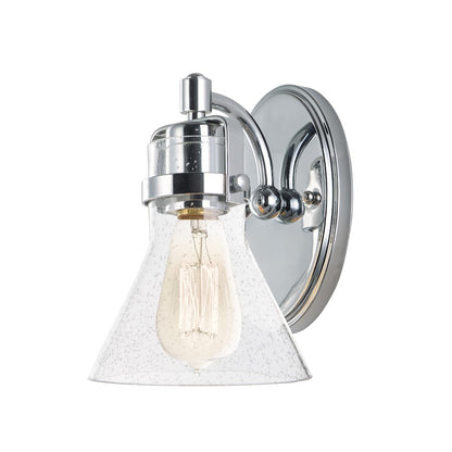 Maxim Lighting Seafarer 1Lt Wall Sconce/Bulb, Chrome/Seedy - 26111CDPC-BUL