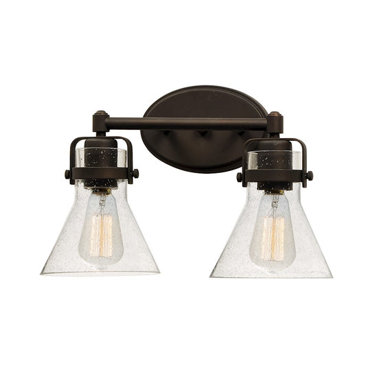 Maxim Lighting Seafarer 2Lt Bath Bathroom Vanity Light, Bronze/Seedy - 26112CDOI-BUL