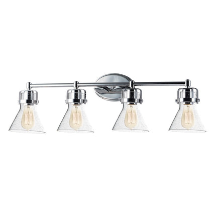 Maxim Lighting Seafarer 4Lt Bath Vanity/Bulb, Chrome/Seedy - 26114CDPC-BUL