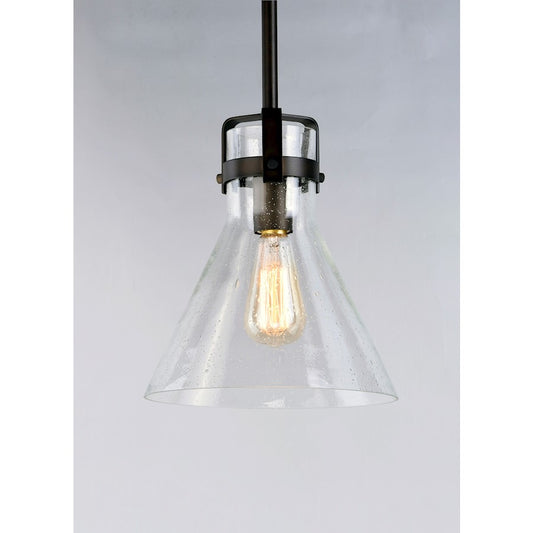 Maxim Lighting Seafarer 1Lt 10" Pendant/Bulb, Bronze/Seedy - 26115CDOI-BUL