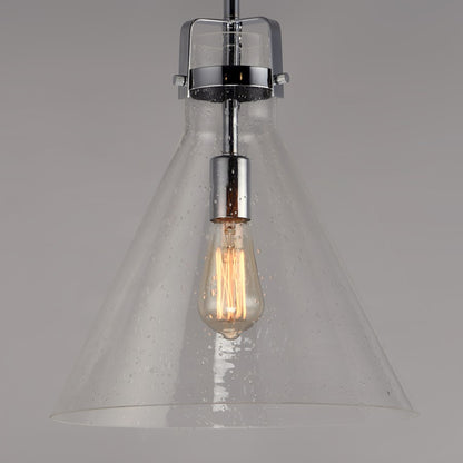 Maxim Lighting Seafarer 1Lt 14" Pendant/Bulb, Chrome/Seedy - 26119CDPC-BUL