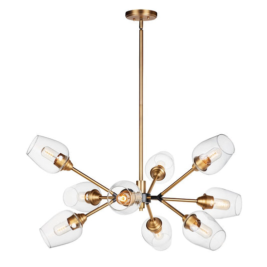 Savvy Chandelier, Antique Brass