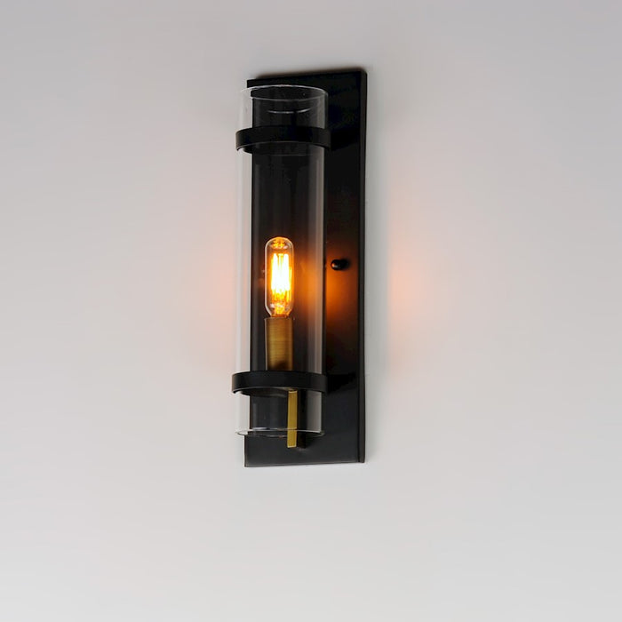 Maxim Lighting Capitol 1-Light Wall Sconce, Black Antique Brass
