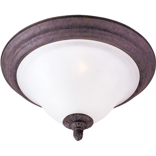 Maxim Lighting Canyon Rim 2-Light Flush Mount, Canyon Rock