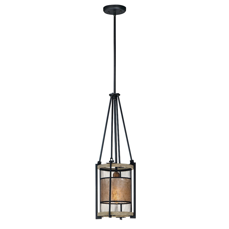 1 Light Pendant, Black