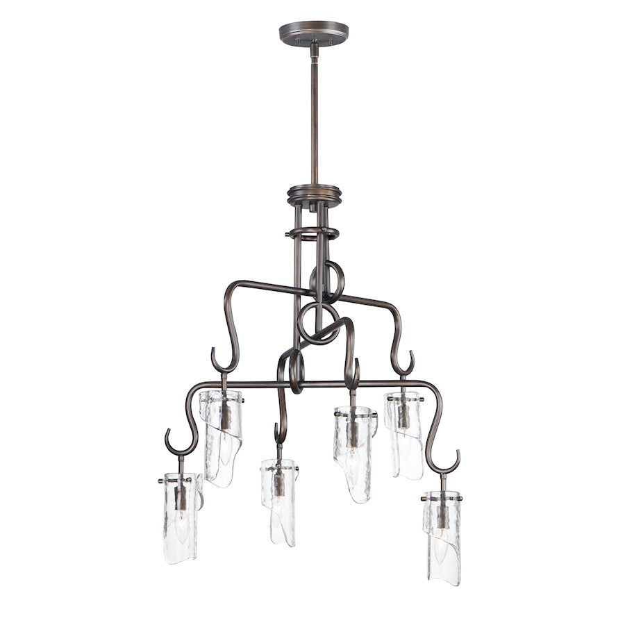 Maxim Lighting Citadel 6-Light Chandelier in Chestnut Bronze - 27606CLCHB