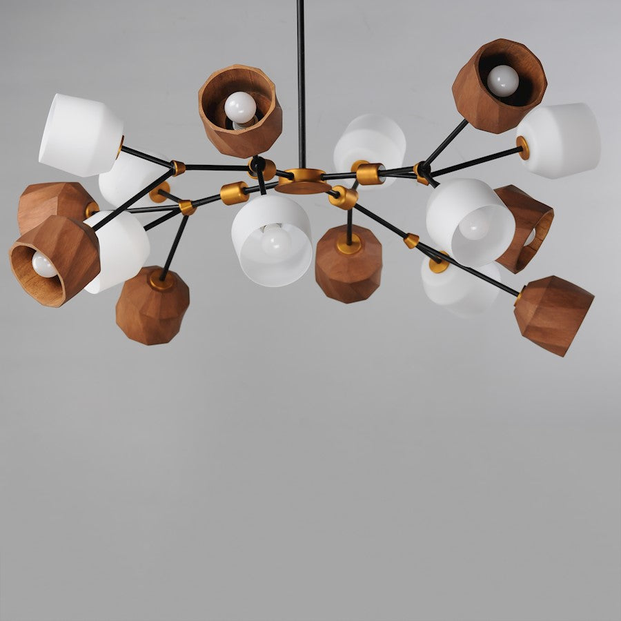 16 Light Multi Light Pendant, Bronze