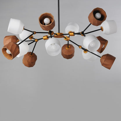 16 Light Multi Light Pendant, Bronze