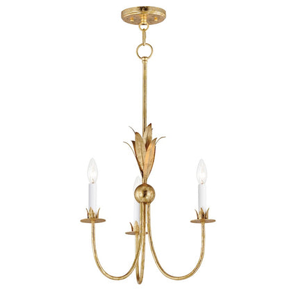 Maxim Lighting Paloma 3 Light Mini Pendant, Gold Leaf - 2883GL