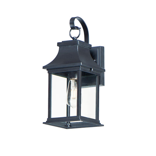 Maxim Lighting Vicksburg 1-Light Small Outdoor Wall Sconce in Black - 30022CLBK