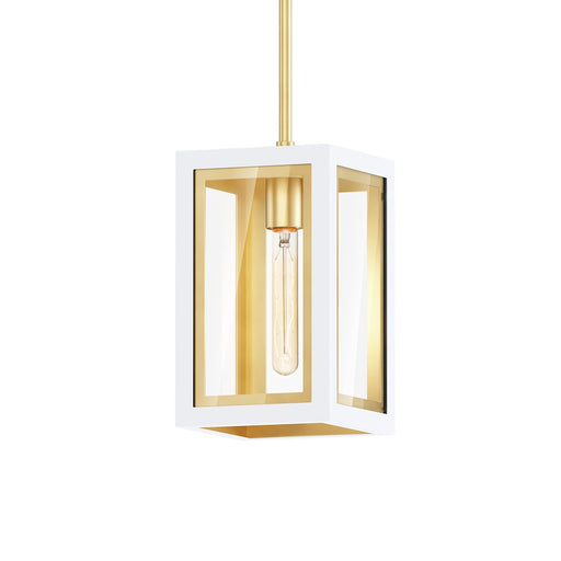 Maxim Lighting Neoclass 1 Light Outdoor Pendant, White/Gold/Clear - 30051CLWTGLD