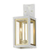 Maxim Lighting Neoclass 2 Light Outdoor Mount, White/Gold/Clear - 30054CLWTGLD