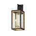 Maxim Lighting Neoclass 2Lt Outdoor Wall Mount, Black/Gold/Clear - 30055CLBKGLD