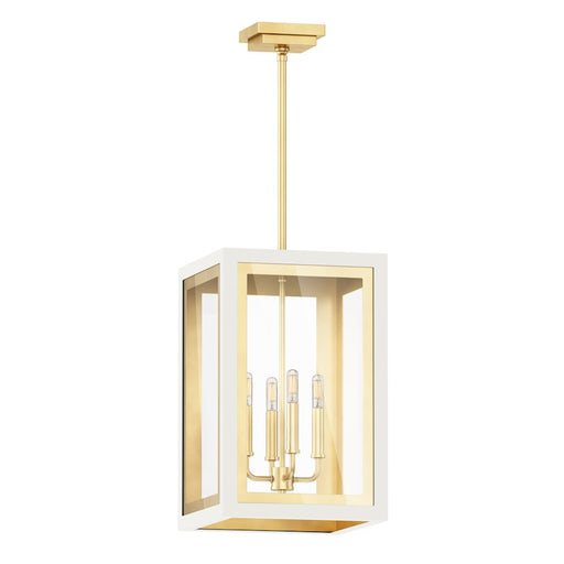 Maxim Lighting Neoclass 3 Light Outdoor Pendant, White/Gold/Clear - 30058CLWTGLD