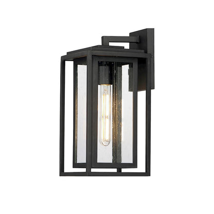 Maxim Lighting Cabana Medium 1 Light Outdoor Sconce, Black/Seedy - 3033CDBK