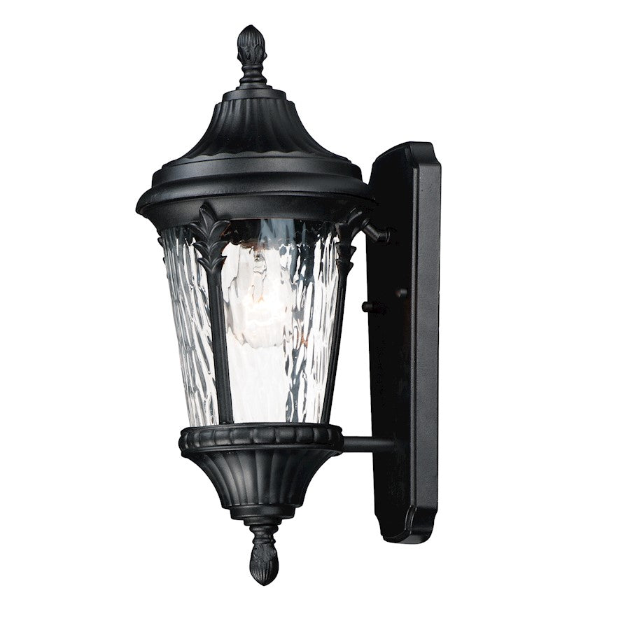 Maxim Lighting Sentry 1-Light Small Outdoor Wall Sconce, Black