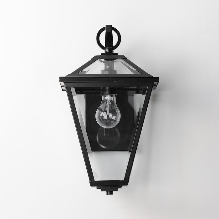 Maxim Lighting Prism 1 Light Outdoor Wall Mount, Black/Clear